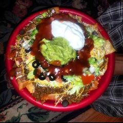 A picture of Homemade nacho bell grande.