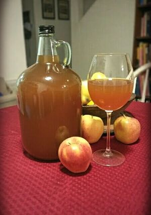 A picture of T'Jim's Frosty Orchard Hard Cider.