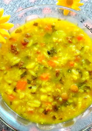 عکسی از دستور سوپ بلغور گندم با گوشت چرخ کرده🥘