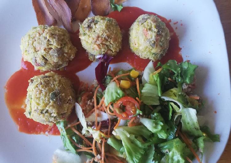 Albóndigas de quinoa y puerros