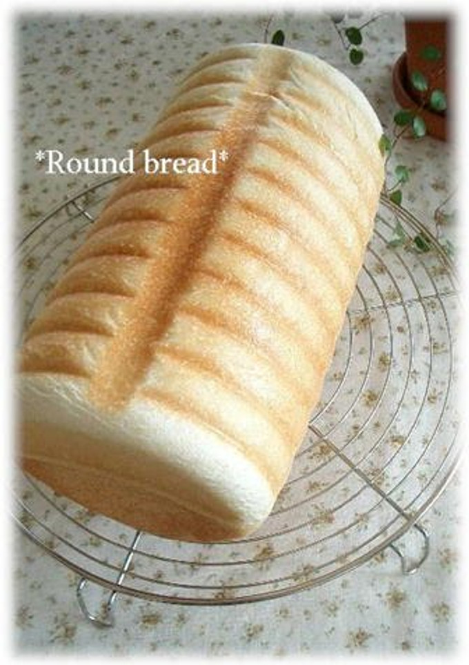 A picture of Basic Round Bread made in a Moravian Loaf Pan.