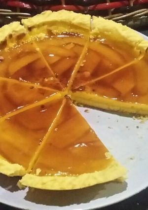 Foto resep Pie susu teflon dg toping blueberry (anti gagal)
