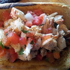 A picture of Lobster Manwich.