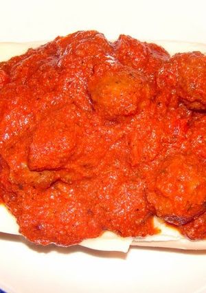 A picture of taisen's meatball sub.