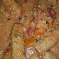A picture of Sausage soup / casserole.