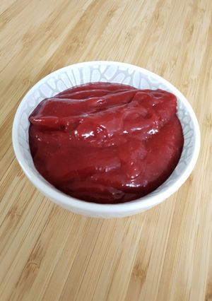 Une photo de Curd fruits rouges