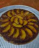 Torta Invertida de Duraznos 🍑 con harina de garbanzos - Sin Gluten-