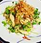 Easy Steps Prepare|Recipe} Salad with Microwave-Steamed Chicken Tenders &amp; Daikon Sprouts, Can Pamper Your Tongue