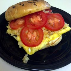 A picture of breakfast sandwich.