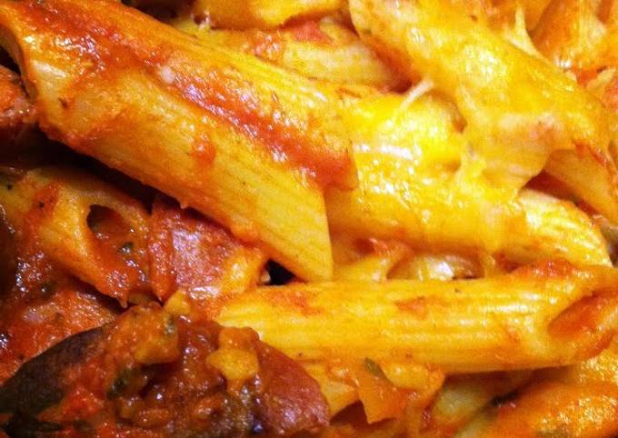 Simple Way to Prepare Quick Baked Penne And Sausage