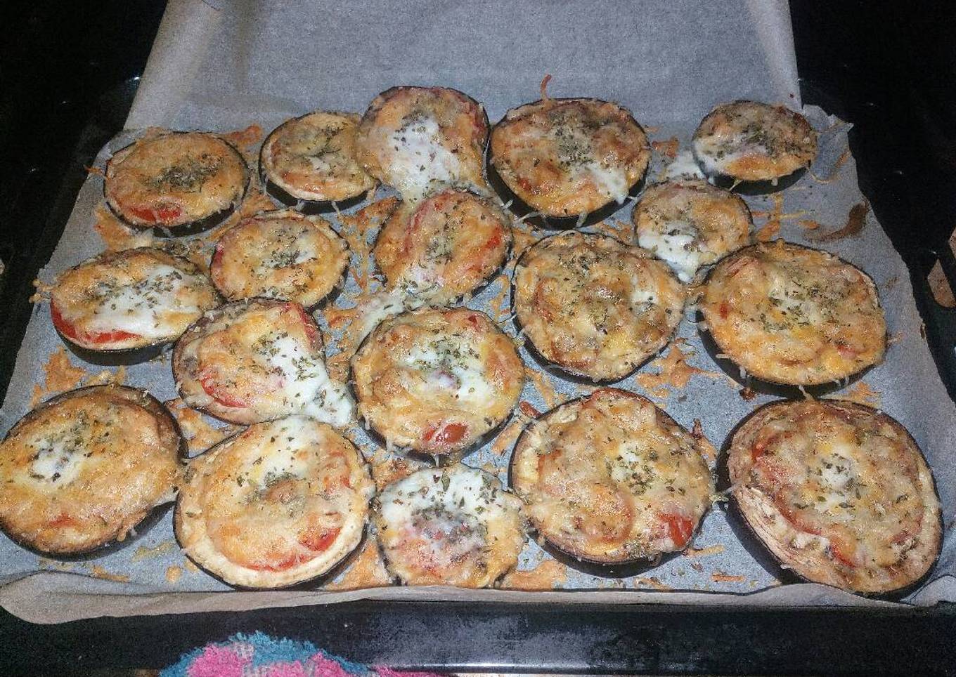 Minipizzas de berenjena