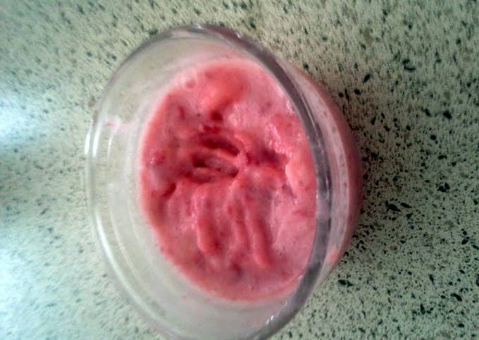 Easiest Way to Make Super Quick Homemade clean and delicious strawberry icecream