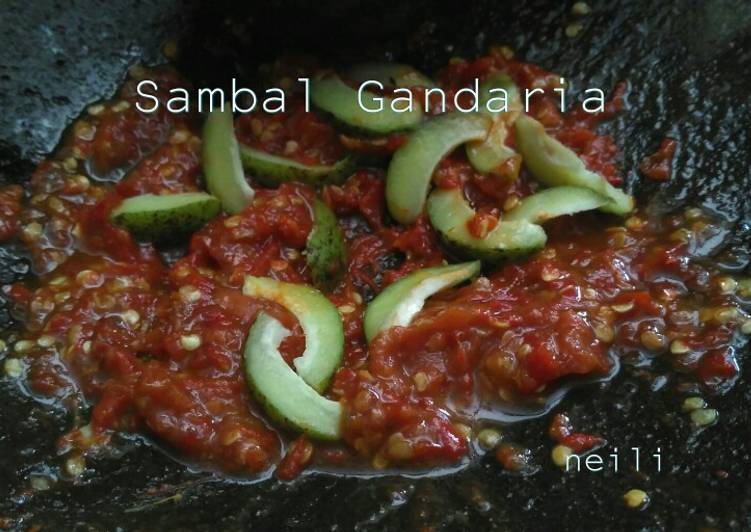 Tutorial mengolah Sambal Gandaria legit