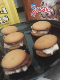 A picture of Mini ice cream sandwich.