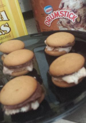 A picture of Mini ice cream sandwich.