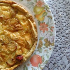 Three Cheese Sausage Quiche A picture of Three Cheese Sausage Quiche.