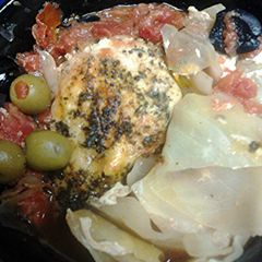 A picture of All in One roasted meal.