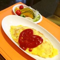 A picture of Easy Ketchup Rice (for Omurice) in a Rice Cooker.