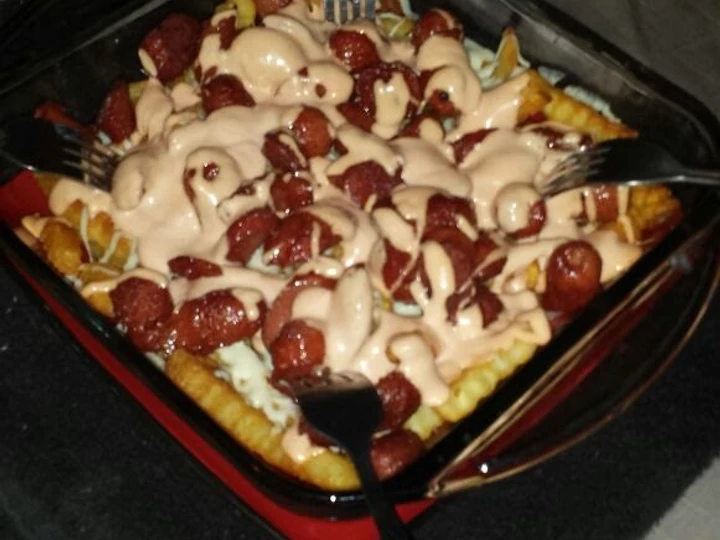 Recipe Salchipapa hot dog fries the Awesome  Perfect