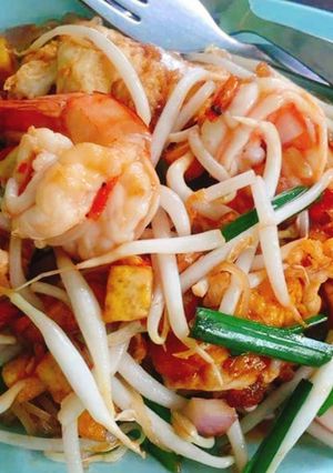 รูปของ เกาเหลาผัดไทยกุ้ง
