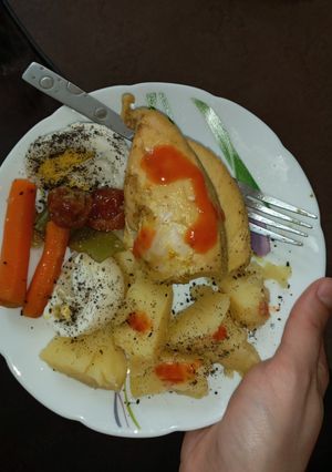 عکسی از دستور وعده خوشمزه💪😋
