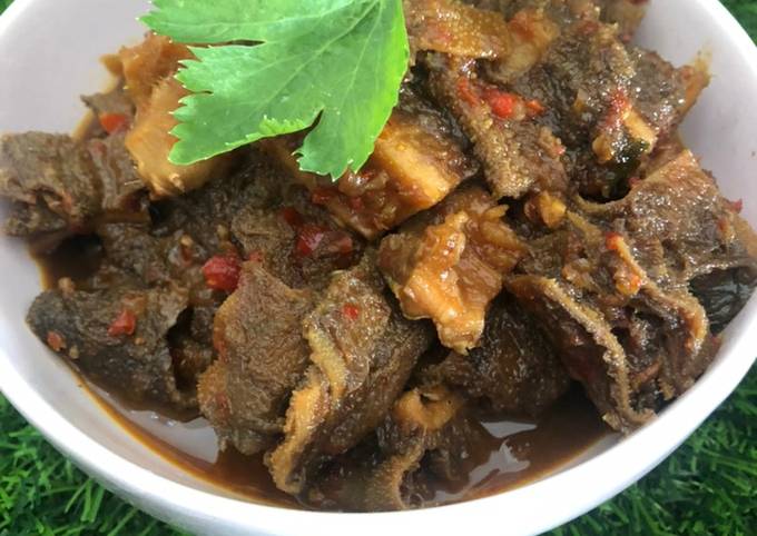 Ini dia! Resep praktis membuat Babat gongso pedas  sesuai selera