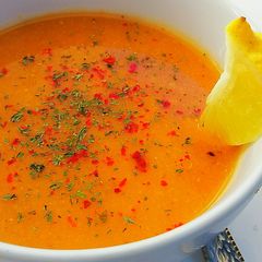 A picture of Red Lentil Soup.