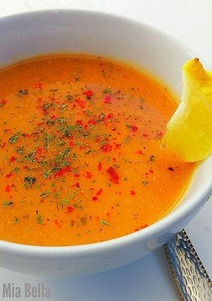 A picture of Red Lentil Soup.