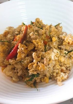 รูปของ ไข่คั่วปลาร้าหมูสับ