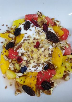 Una foto de Ensalada de frutas