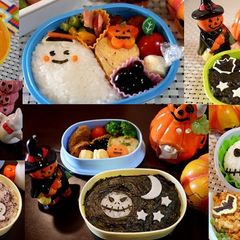 A picture of Halloween Bento (Charaben).