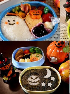 A picture of Halloween Bento (Charaben).