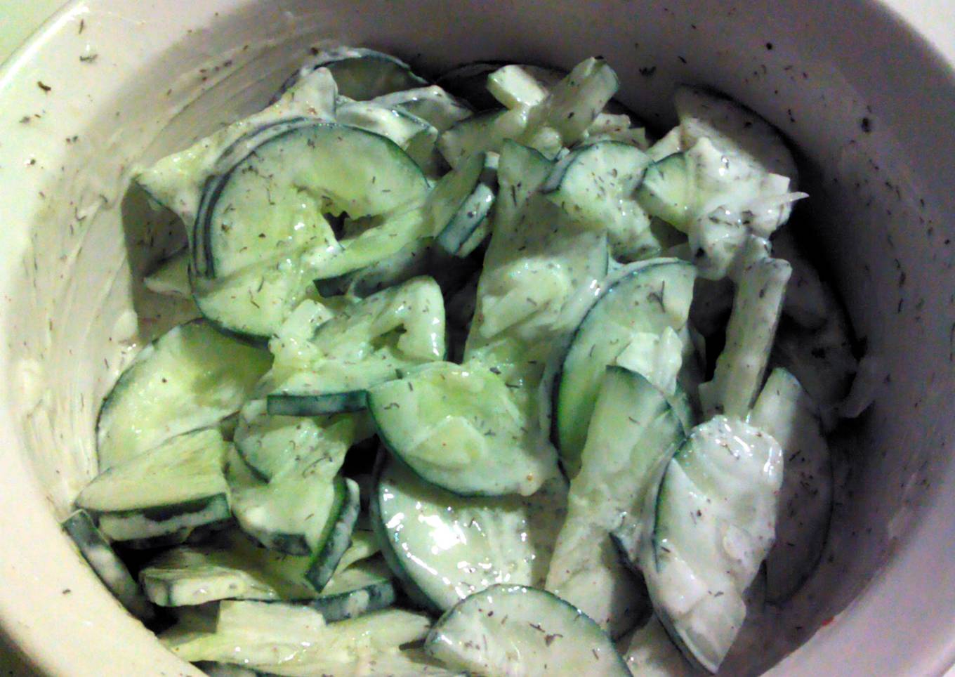 Brenda's cucumber salad