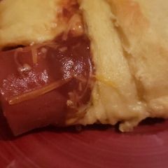A picture of Smoked BBQ Sausage and Cheese Croissants.