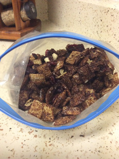 A picture of Chex Mix-black Forest.