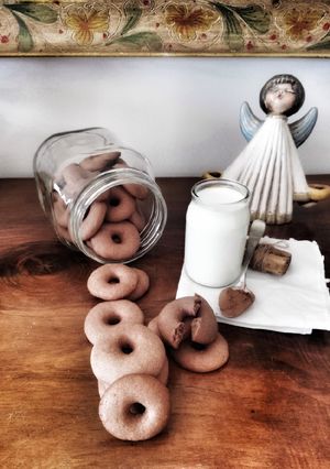 Foto di Biscotti al cacao e panna 🌷
