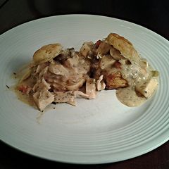 A picture of Chicken ala King.