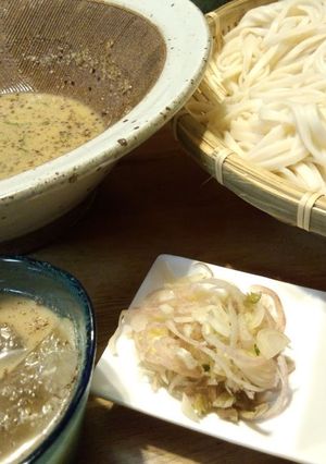 A picture of 10-Year Udon in Chilled Egoma Seed Sauce.