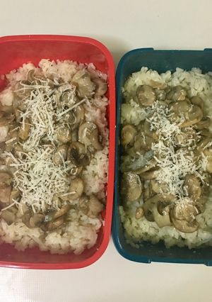 Una foto de Risotto de champiñones