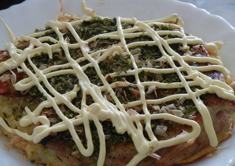 Recipe of Quick Steam-Fried and Light and Puffy! My Family&#39;s Okonomiyaki