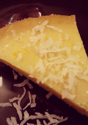 A picture of Cassava and Coconut Cake.