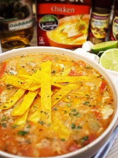 A picture of Mexican Beef, Lime & Tortilla Soup.