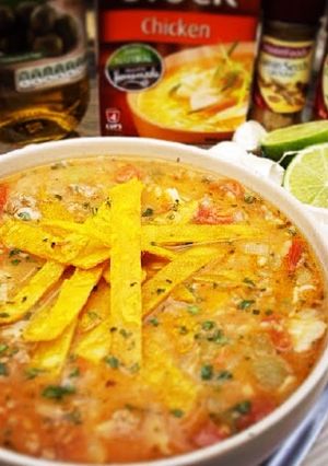 A picture of Mexican Beef, Lime & Tortilla Soup.