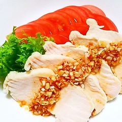 A picture of Well-Boiled Chicken with a Fragrant Sauce.