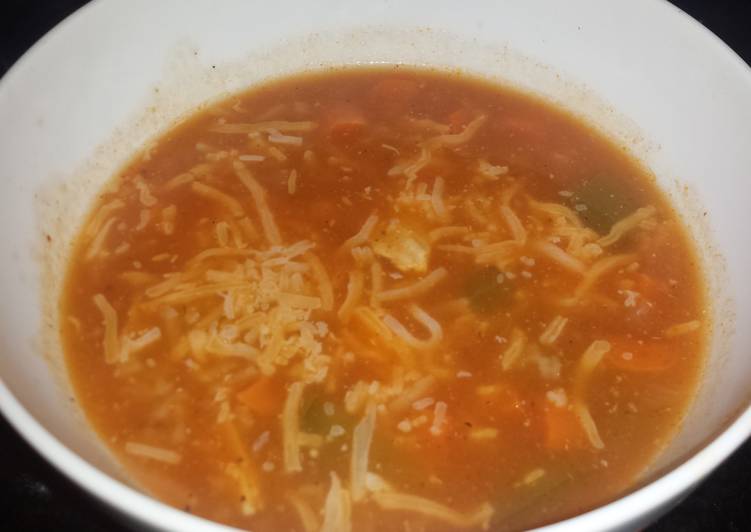 Steps to Prepare Homemade Southwest chicken and rice soup