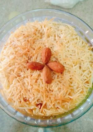 Foto resep Almond Cheese Bread Pudding
