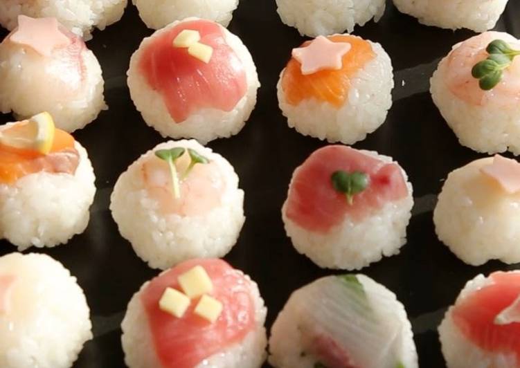 Easiest Way to Prepare Speedy Cute Girl&#39;s Day Temari Sushi