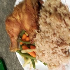 A picture of Brown rice oven baked.