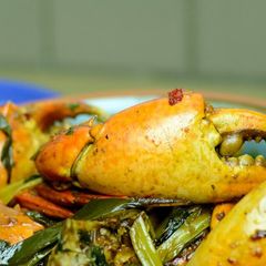 A picture of Chilli Crab (Singaporean).