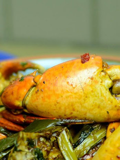 A picture of Chilli Crab (Singaporean).